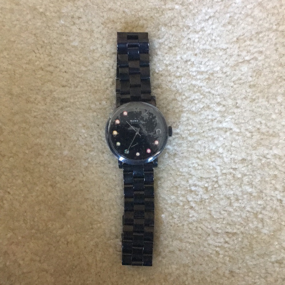 Marc Jacobs all black stainless steel multi watch